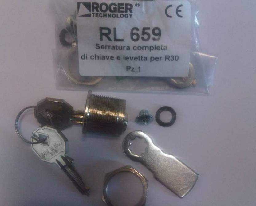 RL659 Serrure déverrouillage pour moteurs Roger Technology